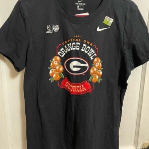 Nike Official UGA Black T-Shirt - Orange Bowl 2021
